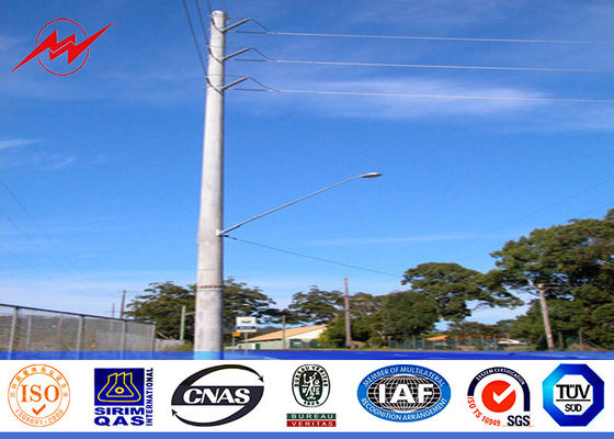 Οκτάγωνη χαμηλή ηλεκτρική δύναμη δομών χάλυβα τάσης 8M σωληνοειδής Πολωνός 69kv