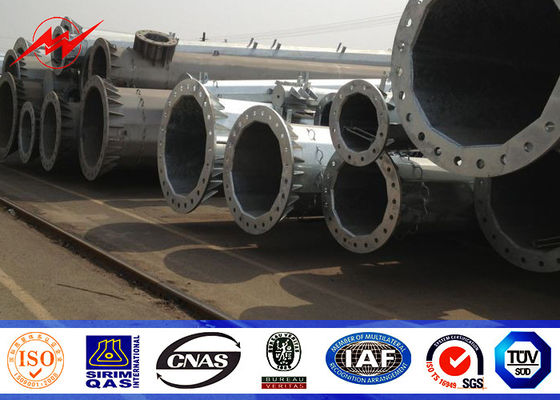 Κωνικός 10M χάλυβας σωληνοειδής Πολωνός για τη γραμμή μετάδοσης διανομής δύναμης 110kv