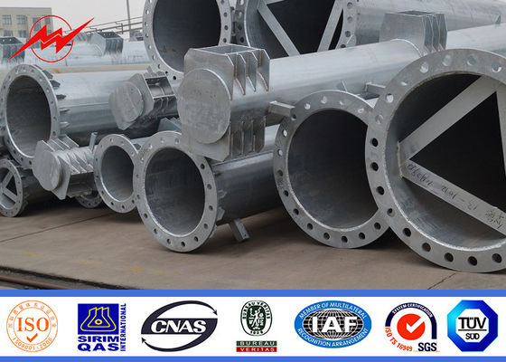 Polygonal 33KV 12m ηλεκτρική χρησιμότητα Πολωνός χάλυβα μετάδοσης με τα διαγώνια όπλα