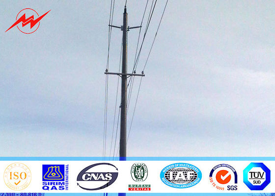 14m 500 Dan Tapered Steel Utility Pole, γαλβανισμένος χάλυβας Πολωνοί με την αναρρίχηση της προστασίας σκαλών