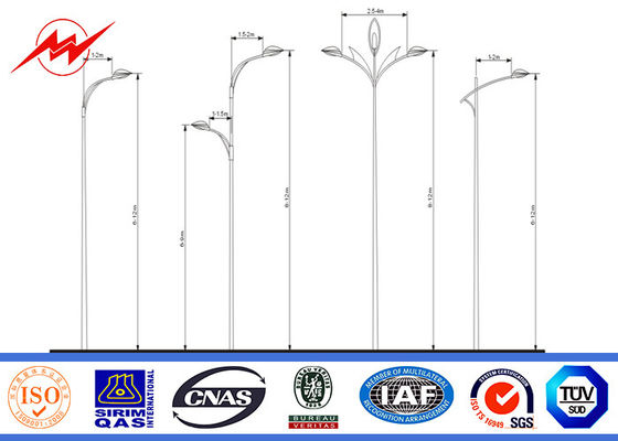 Αντιοξειδωτικό 10m πολυ πλαισιωμένο Driveway χάλυβα ελαφρύ πάχος Πολωνών IP 65 4mm