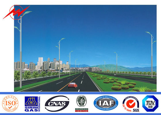 Ηλιακός γαλβανισμένος φωτεινός σηματοδότης Πολωνός των αντιδιαβρωτικών 10m οδηγήσεων με 2 διαγώνια όπλα