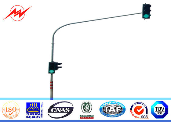 φωτεινός σηματοδότης Πολωνός 3mm κυκλοφορίας 6m ενιαίος γαλβανισμένος υποστήριγμα πάχος