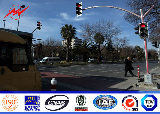 φωτεινός σηματοδότης Πολωνός 3mm κυκλοφορίας 6m ενιαίος γαλβανισμένος υποστήριγμα πάχος