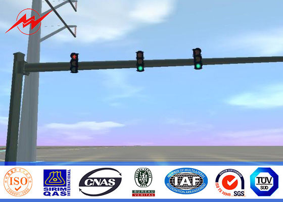 Κωνικός/γύρω από το γαλβανισμένο επίστρωμα χάλυβα Πολωνός σκονών 5m για το σύστημα κυκλοφορίας