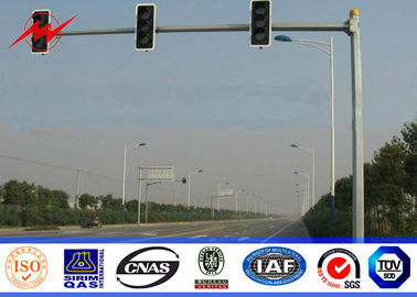 φωτεινός σηματοδότης Πολωνός, Overpass υποστηριγμάτων 1500mm διπλό μέταλλο ελαφριοί Πολωνοί οδών ταχείας κυκλοφορίας 3m