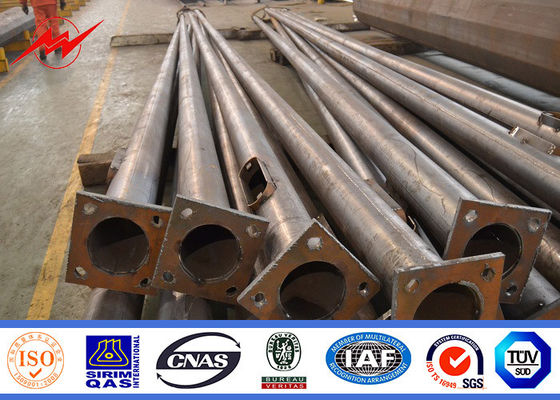 10m πόλος χάλυβα Πολωνών φωτεινών σηματοδοτών ακρών του δρόμου με το έμβλημα διαφημίσεων