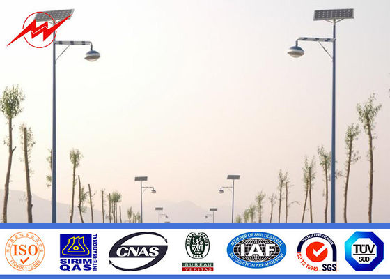 φωτεινός σηματοδότης Πολωνός 1m διπλός φωτισμός Πολωνός 3mm ύψους 8m μερών χώρων στάθμευσης βραχιόνων πάχος