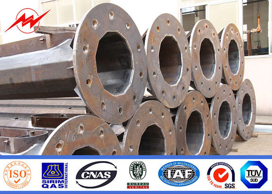 25m ύψος 8mm υψηλός ιστός Πολωνός λεωφόρων αγορών πάχους 15 έτη εξουσιοδότησης