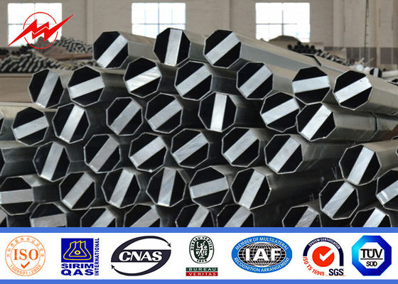 Υπαίθριο 4mm Polygonal Galvanization Πολωνών μετάδοσης χάλυβα 12m