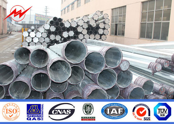 Galvanization καυτής εμβύθισης Πολωνών μετάδοσης χάλυβα 14m υπαίθριο 69kv