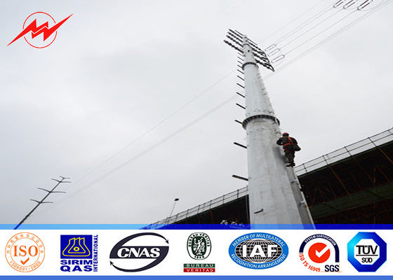 Κωνική χρησιμότητα Πολωνός χάλυβα φορτίων 12.2m 1280kg για τη διανομή δύναμης 65kv