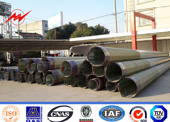 Octogonal 12m 800 Dan Galvanized Steel Transmission Poles με Q345 το υλικό