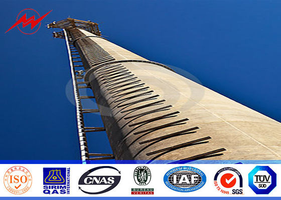 90 FT τρία τμήματα γαλβάνισαν το μονο κύκλο πύργων Πολωνού με το γαλβανισμένο περπατημένο μπουλόνι