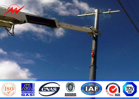 Polygonal μορφή 200 Dan Load Galvanized Steel Pole με τα πρότυπα συγκόλλησης AWS D1.1