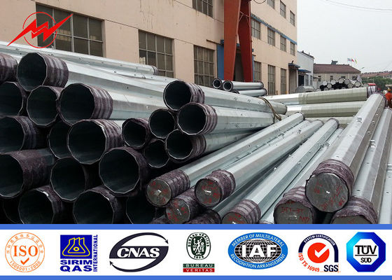 ISO 9001 8M 250 Dan Galvanized Steel Power Pole με τη δύναμη 355 Ν/mm2 παραγωγής