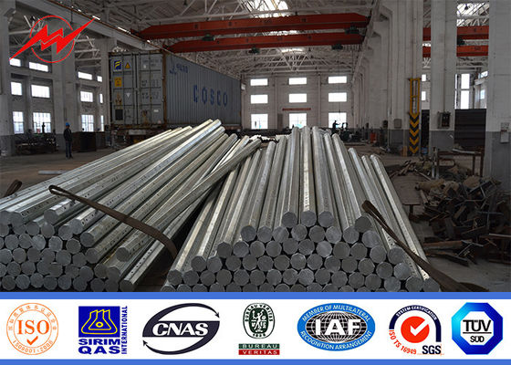 Galvanization 15m οκτάγωνη ηλεκτρική δύναμη Πολωνός για 69 Kv τη γραμμή διανομής