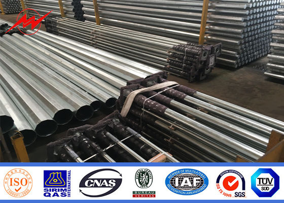 Q345 Polygonal χάλυβας σωληνοειδής Πολωνός 12M 6.5KN με Galvanization 15 έτη εξουσιοδότησης