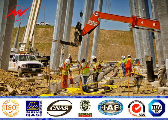 14m εκλεπτυμένη δύναμη Πολωνός δομών Πολωνού χρησιμότητας χάλυβα με την αναρρίχηση της προστασίας σκαλών