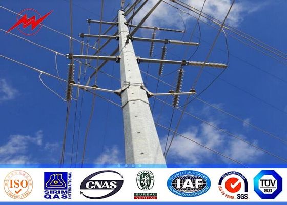 διανομή δύναμης χάλυβα 14m η οκτάγωνη Πολωνοί γαλβάνισε την πίσσα AWS D1.1 για τη μετάδοση Overline