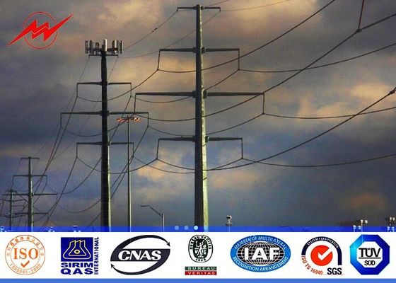 διανομή δύναμης χάλυβα 14m η οκτάγωνη Πολωνοί γαλβάνισε την πίσσα AWS D1.1 για τη μετάδοση Overline