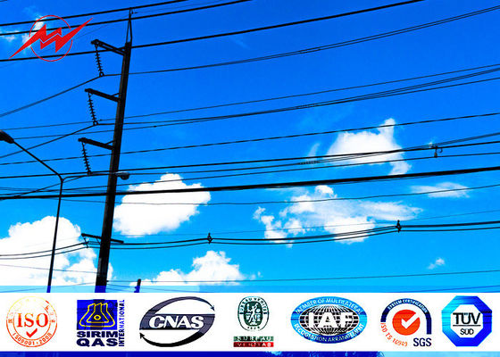 Η Polygonal χρησιμότητα Πολωνοί χάλυβα μετάλλων 70FT 69kv γαλβάνισε τα πρότυπα επεξεργασίας επιφάνειας δομών ASTM A123