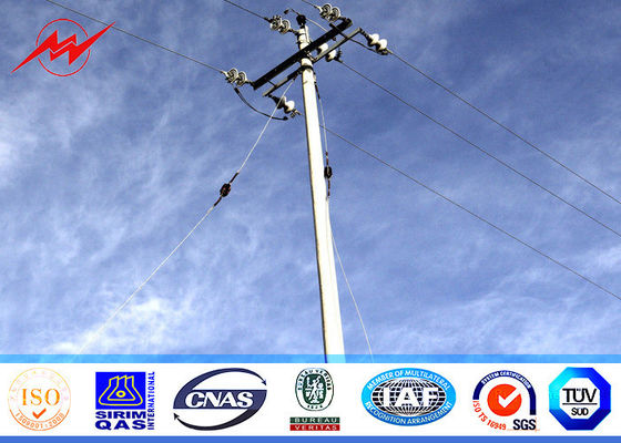 Η Polygonal χρησιμότητα Πολωνοί χάλυβα μετάλλων 70FT 69kv γαλβάνισε τα πρότυπα επεξεργασίας επιφάνειας δομών ASTM A123