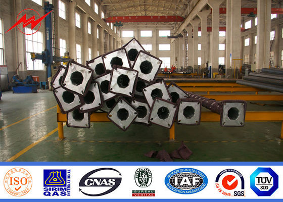 Υψηλός ιστός ελαφρύς Πολωνός χάλυβα βραχιόνων Singal Q235 6 μέτρα με 15 έτη εξουσιοδότησης χρονικά