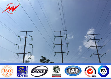 10kV γαλβανισμένη γραμμή μετάδοσης ηλεκτρικής δύναμης καυτής εμβύθισης/σωληνοειδής χάλυβας Πολωνός