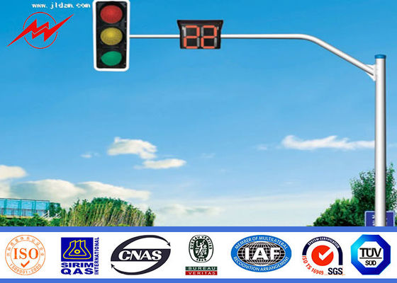 Χάλυβας IP65 6m φωτεινός σηματοδότης Πολωνός, γαλβανισμένος φωτισμός οδών Πολωνός