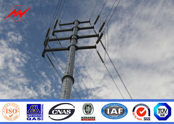 11kv κωνική ηλεκτρική χρησιμότητα Πολωνοί χάλυβα καυτής εμβύθισης γαλβανισμένη πάχος 2.5mm 10mm
