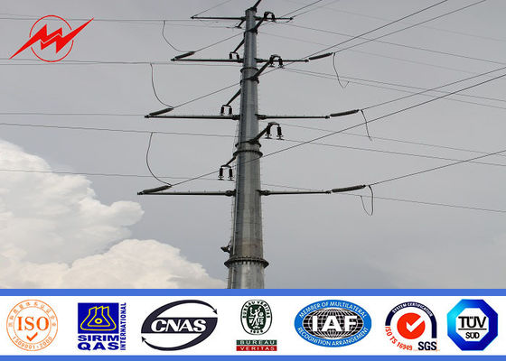 Στρογγυλή/οκτάγωνη 69kv γαλβανισμένη Q345 χάλυβα γραμμή Πολωνός διανομής Πολωνού ηλεκτρική