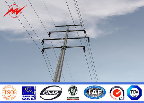 10m 12m ηλεκτρική δύναμη Πολωνός γραμμών 133kv μετάδοσης για τον πύργο Πολωνού χάλυβα