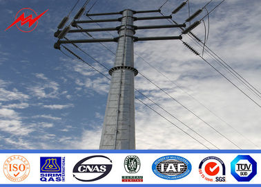 15M 1200 Dan Steel Power Pole, σωληνοειδής χάλυβας Πολωνός με Galvanization την επεξεργασία επιφάνειας
