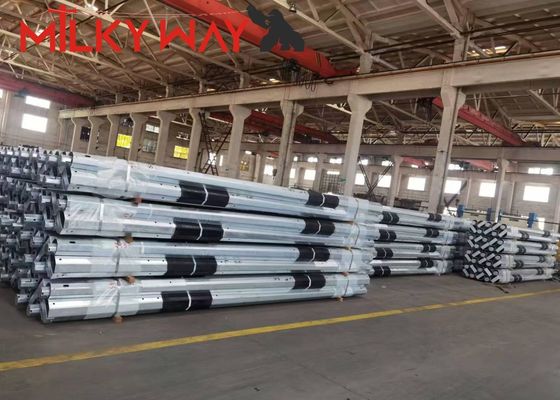 3.8mm 7.2mm 9m 11m Μαλαισία hop dip galvanisation ηλεκτρικοί στύλοι από χάλυβα με FRP