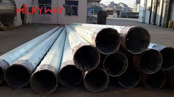 6-18m Ζεστό Ζαλβανωμένο Χάλυβα Μεταλλικός Στύλος Ηλεκτρικός Στύλος Για Διάταξη Μεταφοράς