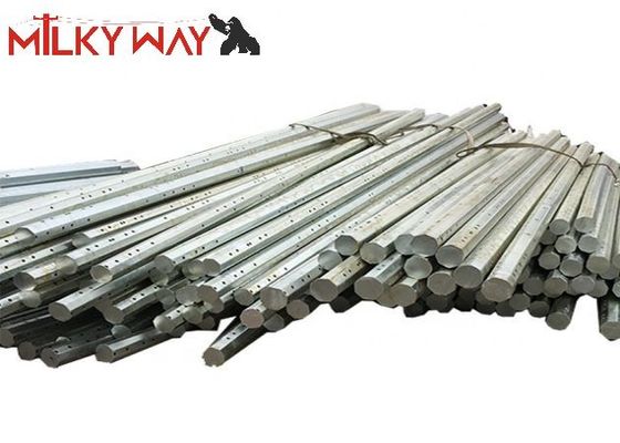 3-4mm Χάλυβας Gr50 Γαλβανισμένος Ηλεκτρικός Στύλος με Σκαλοπάτια Αναρρίχησης για Ασφαλή Διανομή Ηλεκτρικής Ενέργειας