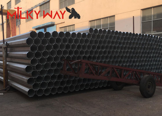 11KV 38KV Ζεστό βύθισμα Ζυγισμένος ηλεκτρικός πόλος ηλεκτρικής ενέργειας Ζυγισμένοι οκτάγωνοι ηλεκτρικοί πόλοι