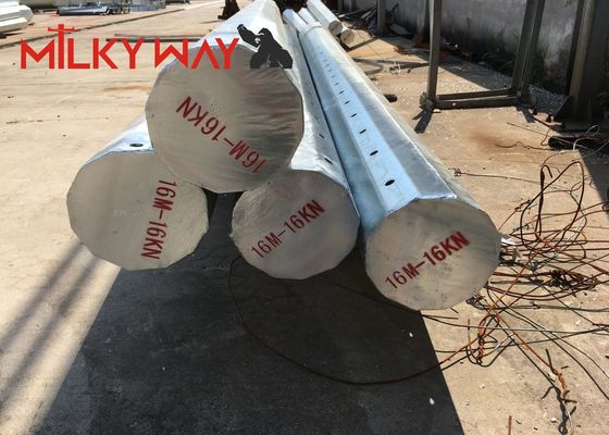 Πόλοι Φωτισμού Δρόμου Γαλβανισμένοι εν θερμώ Q345 με Μπουλόνια Αγκύρωσης M12 και Ανοχή Διαστάσεων +- 2% για Φωτισμό Εμπορικού Κέντρου