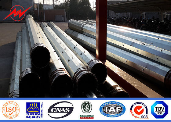 15m 1200 γραμμή μετάδοσης Dan Galvanized Steel Pole For 132kv, /BV/ISO