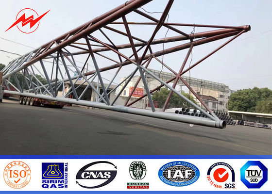 Μονο τηλεπικοινωνίες τρία Πολωνού χάλυβα Telecommunic επικοινωνίας πύργος ποδιών με Galvanization 86 τα πρότυπα