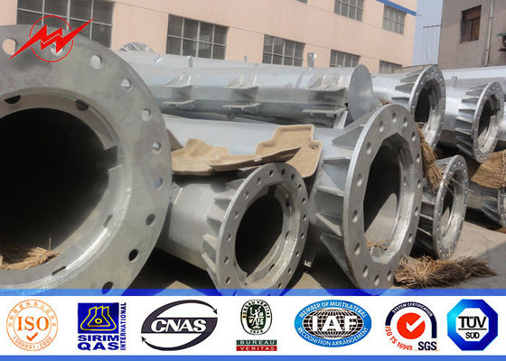 9M 440DAN Dan γαλβανισμένη διανομή δύναμης Octagonal Utility Power Poles καυτής εμβύθισης Πολωνοί