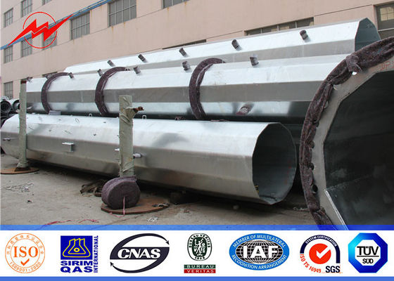 Μονο πύργος Πολωνού μικροκυμάτων χάλυβα 16 πλευρών για την κινητή γραμμή μετάδοσης