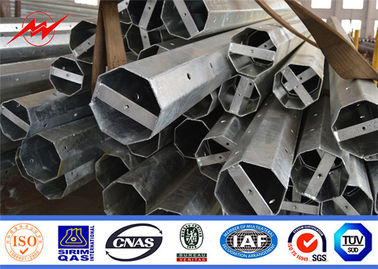 Q345 12m δύναμη Πολωνός, ηλεκτρικό Galvanization χάλυβα ύψους καυτής εμβύθισης Πολωνού χάλυβα