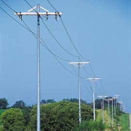 2.75*127*248*10670mm GR, δύναμη Πολωνός Monopoles χάλυβα 345 MPA HDG με AWS D1.1