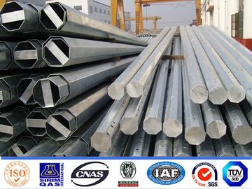 15m 1200 Dan Octagonal Steel Transmission Poles με διαγώνιο galvanization καυτής εμβύθισης εξαρτημάτων βραχιόνων