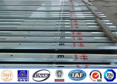 132KV 15m καυτή εμβύθιση Glavanized ηλεκτρικού χάλυβα μετάδοσης Πολωνού δύναμης για Aferica