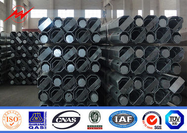 15m 1200 Dan Octagonal Steel Transmission Poles με διαγώνιο galvanization καυτής εμβύθισης εξαρτημάτων βραχιόνων