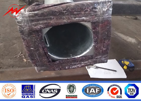 Γαλβανισμένος υψηλός ιστός 16m μαύρο χρώμα επιφάνειας Πολωνού φωτεινών σηματοδοτών χάλυβα