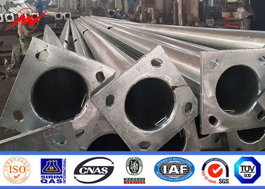 12meter Galvanization καυτής εμβύθισης πιστοποιητικών του ISO διπλός φωτεινός σηματοδότης Πολωνός βραχιόνων